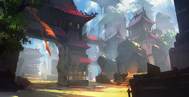 Illustration for article titled A Blood Red Sunset Over Osaka